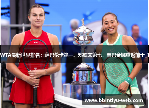 WTA最新世界排名：萨巴伦卡第一、郑钦文第七，莱巴金娜重返前十_1